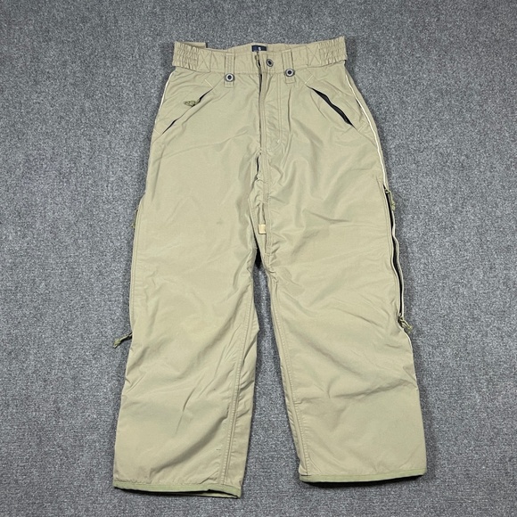 Vintage Y2K Hurley 999 Ski Snowboarding Pants Size Small Beige Khaki 0665 - Picture 1 of 13